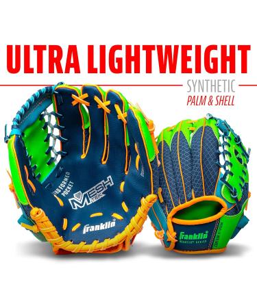 Shop Franklin Sports 9.5 Teeball Fielding Glove & Ball Set - Navy/Lime/Orange | International Shipping Available - Buy Online on GoSupps.com