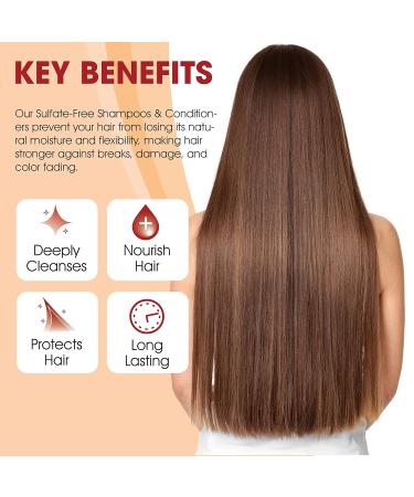 Smoothing Conditioner with Keratin & Collagen - Sulfate Free Moisturizes & Strengthens for All Hair Types (32 fl oz) - International Shipping Available - Buy Online on GoSupps.com
