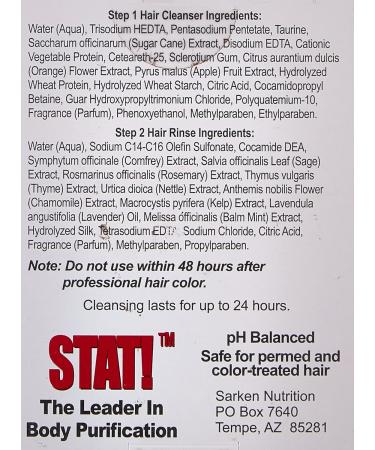 Sarken Nutrition Stat Hair Detox Shampoo Kit - Cleanses Hair Follicles and Removes Impurities - Buy Online on GoSupps.com