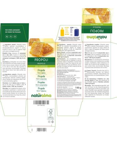 Propolis (Propolis) Resin Naturalma - 150 g - 300 Tablets - Dietary Supplement - Natural - Buy Online on GoSupps.com
