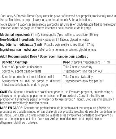 Dutchman s Gold Honey & Propolis Throat Spray 30 mL - Natural Mint Flavour for Effective Throat Relief - Shop Internationally - Buy Online on GoSupps.com