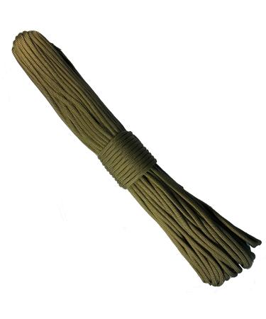 Fuckhefear Paracord 550-100 FT (30 m) tear-resistant survival parachute cord made of nylon 4mm-type III with 7 core strands in many colors-the rope for creative and makers (khaki)