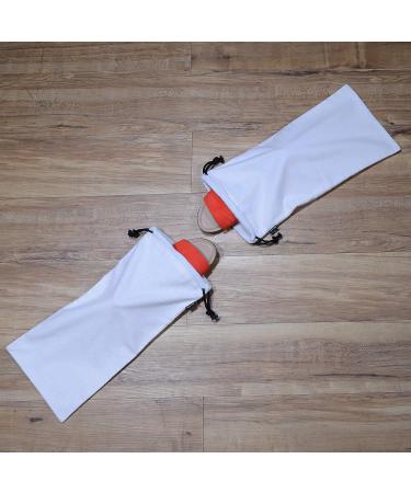 4 Pack Beige Shoe Dust Bags - Washable Flannel Pouches for Travel and Home Storage - 8x17 Inch (Pack of 4) - Buy Online on GoSupps.com