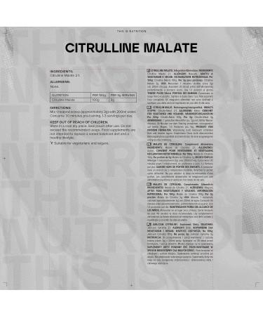 Bulk Citrulline Malate 500 g Packaging May Vary 500g - Buy Online on GoSupps.com