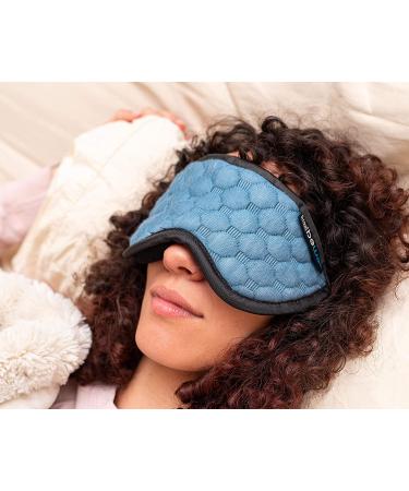 Bewell Adjustable Eye Mask for Travel and Sleep Aid - Gray Blue - Buy Online on GoSupps.com