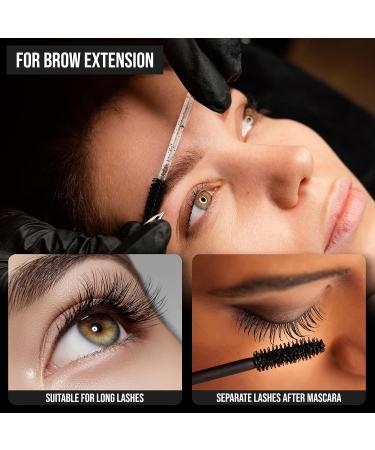 Eyelash Brush Pack of 200 Multicolor - Bendable Lightweight Disposable Mascara Wands - 10cm Long Eyelash Spoolies for Lash Extensions Eyebrows Contouring and Makeup - Multicolor - Buy Online on GoSupps.com