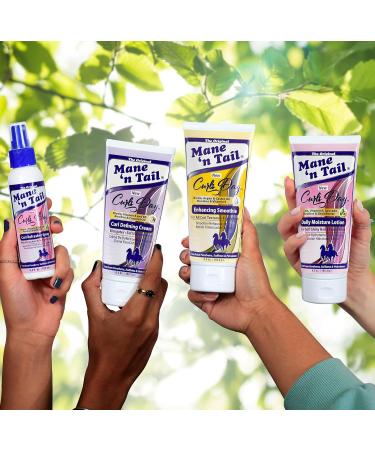 Mane 'n Tail Curls Day - Daily Moisture Lotion 184.3g - With Coconut Oil and Shea Butter - Promotes healthy hair growth - NO PARABENS NO SULPHATES NO PETROLATUM - Buy Online on GoSupps.com