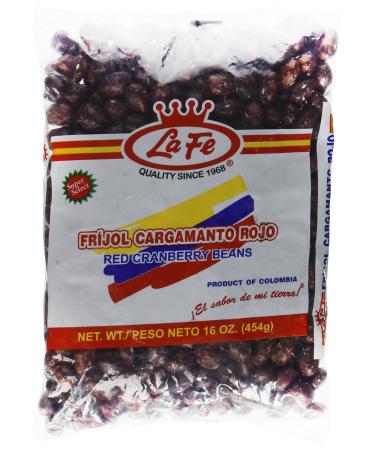 La Fe Colombian Red Cranberry Beans (Cargamanto Rojo) 16 Oz