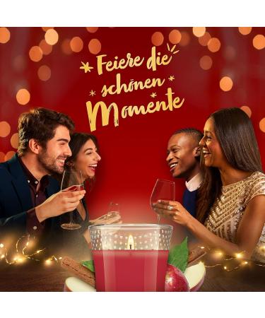 Glade Long-Lasting Scented Candle - Warm Apple Pie | 39 Hour Burn Time | Pack of 4 (4x224g) | International Shipping Available - Buy Online on GoSupps.com