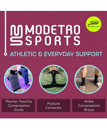 Modetro Sports Calf Compression Sleeve for Men Women 2 Pack Calf Support for Running Fitness and Shin Splints Footless Leg Socks for Torn Muscle Pain Relief (Black S) S ( 1 Pair ) Black - Buy Online on GoSupps.com