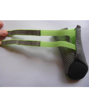 LONSUNEER Dog Boots - Medium Bright Green | Breathable, Nonslip Soles, Reflective Straps - Buy Online on GoSupps.com