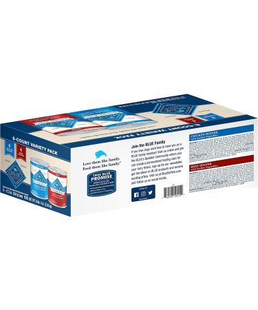 Blue Buffalo Homestyle Recipes Variety Pack Beef & Chicken Wet Dog Food 12.5oz (8 Pack) - Buy Online on GoSupps.com