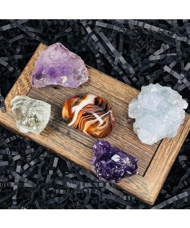 Natural Crystal Rough Natural Quartz Crystal Natural Crystal Five Stone Raw Cluster Ore Standard Collection Home Office Decor - Buy Online on GoSupps.com