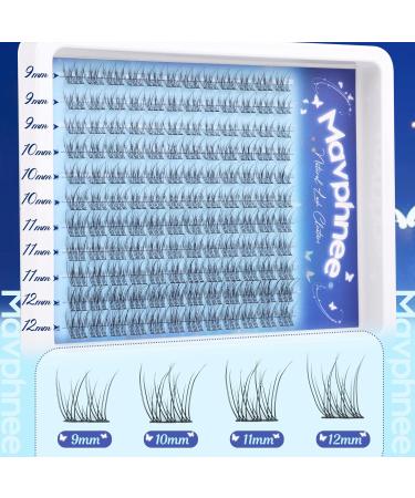 DIY Lash Extension Kit - Natural C Curl Eyelash Clusters 9-12MM with Bond Seal Remover & Tweezers - Perfect Wispy Lash Kit for Home Use - Buy Online on GoSupps.com