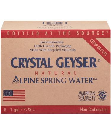 Crystal Geyser Alpine Spring Water - 128 Fl Oz Bottles (Pack of 6) - Total 768 Fl Oz - Buy Online on GoSupps.com