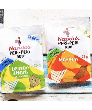 Nando's Peri Peri Medium Seasoning Rub 25g - Buy Online on GoSupps.com