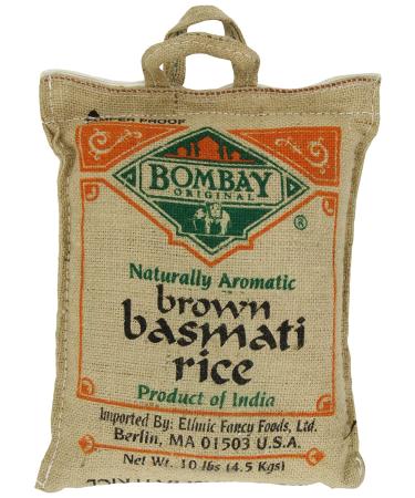 Bombay Market Basmati Brown Rice - 10lb Bag | Premium Quality, Aromatic Rice - Buy Online on GoSupps.com