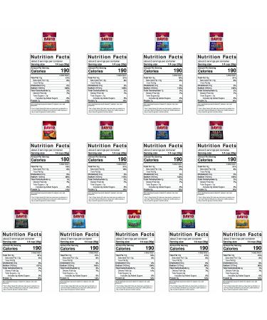 DAVID Sunflower Seeds Variety Pack - 12 Flavors, Keto Friendly On-The-Go Snack - 5.25 Ounce - Buy Online on GoSupps.com