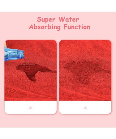 Buy Pettom Dog Bumper Microfiber Towel - Quick-Drying Bathrobe for Small Medium & Large Dogs (L Red) | Premium Bathing Accessories - Buy Online on GoSupps.com