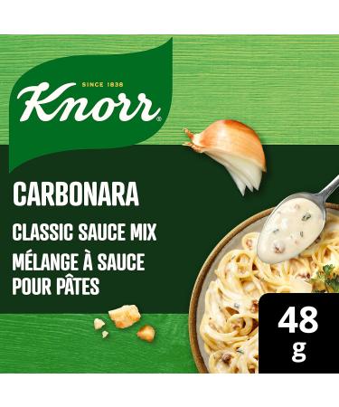 Knorr Pasta Sauce Mix for a rich and creamy pasta sauce Carbonara no artificial flavours 48 g 24 count - Buy Online on GoSupps.com