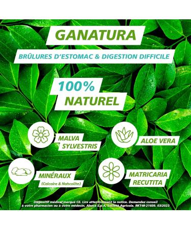 GANatura - 100% Natural - Heartburn and difficult digestion - 45 Tablets - Buy Online on GoSupps.com