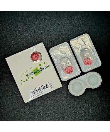 Buy DESIGNLENSES Glowing Halloween The Purge Costume Contact Lenses | UV Neon Red | International Shipping Available - Buy Online on GoSupps.com