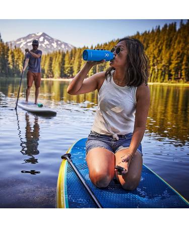 Hydro Flask Standard Mouth Bottle 24 Oz Black with Flex Cap - Insulated Water Bottle - Buy Online on GoSupps.com