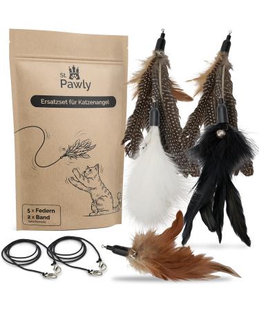 St.Pawly replacement set for cat fishing - cat toys - interchangeable trailer - replacement bands - sustainable toy for cats - spring toys for cats - Buy Online on GoSupps.com