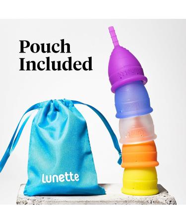 Lunette Menstrual Cup Model 1 - Blue for Light Flow | Eco-Friendly Period Care - Buy Online on GoSupps.com