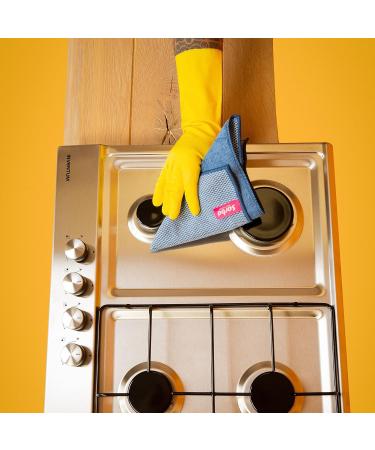 Sorbo Large Latex Household Gloves with Soft Lining and Extra Long Cuff - Yellow, 1 Pair - Buy Online on GoSupps.com