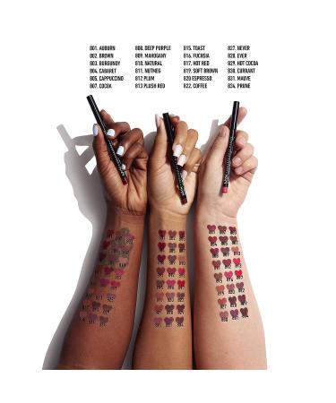 NYX Slim Lip Pencil - Long-Lasting Creamy Lip Liner in Mauve 831 - 1 Count - Buy Online on GoSupps.com