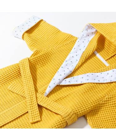 Pepi 100% Cotton Unisex Children's Bathrobe - Made in Poland - Soft Hooded Bathrobe for Boys & Girls - Size M in Indian Summer Honey - Buy Online on GoSupps.com