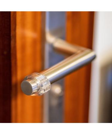 Door Jack Buffer 10 Pack - Transparent 18mm - Protect Walls & Handles | Elastic Wall Stop for Round & Square Doors - Buy Online on GoSupps.com