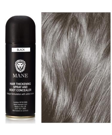 MANE Hair Thickening Spray and Root Concealer 6.76 oz (Black)