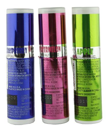 Warheads Super Sour Candy Spray Bottles  Sampler  Bundle  (.68 Oz. Bottles)  Blue Raspberry  Apple and Watermelon 0.68 Fl Oz (Pack of 3) - Buy Online on GoSupps.com
