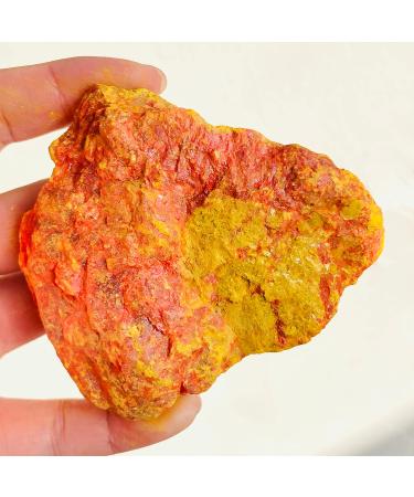 Natural Crystal Rough Beautiful Natural Orpiment Arsenic Sulfide Crystal Specimen (Color : 240-280g)