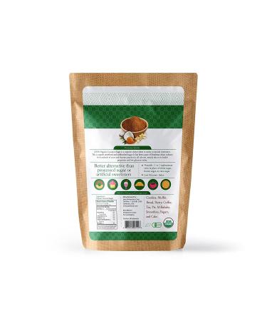 Jans Organic Coconut Sugar 16 oz - Gluten-Free, Certified Organic & Non-GMO - Low Glycemic, Paleo & Vegan Friendly - 1lb Pack - Buy Online on GoSupps.com