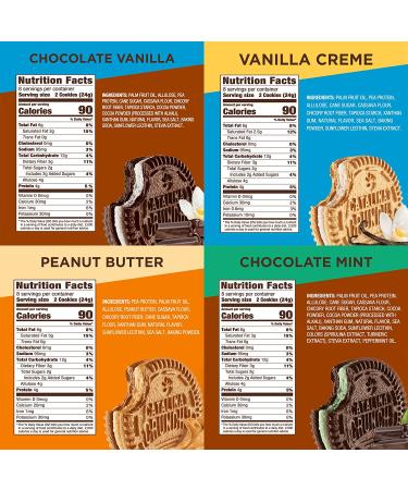Catalina Crunch Sandwich Cookies Variety Pack - 4 Flavors | Keto, Vegan, Low Carb, Protein Cookies - Buy Online on GoSupps.com