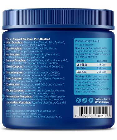 Zesty Paws 8-in-1 Multivitamin Bites for Senior Dogs - Chicken Flavor, 90 Soft Chews - Buy Online on GoSupps.com