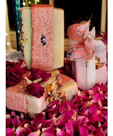 All Natural Rose Lemon Balm & Chamomile Mares Milk Soap - Ideal Gift for Valentine's Easter Mother's Day | Gentle for All Skin Types - Buy Online on GoSupps.com