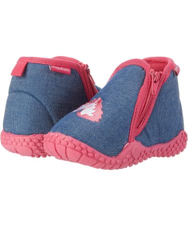 Playshoes Kid's Anti-Slip Unicorn Pantuflas - Blue Jeansblau - Size 9 UK - Buy Online on GoSupps.com
