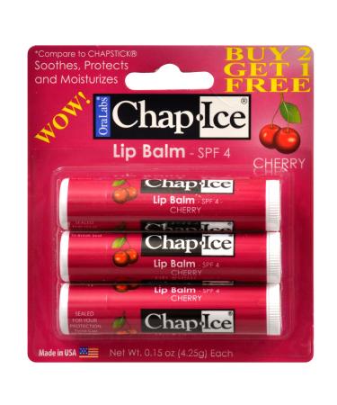 Oralabs Chap-Ice Premium Lip Balm 3-ct. Bonus Packs - Buy Online on GoSupps.com