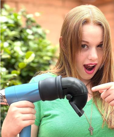 Universal T-360 Blow Dryer Concentrator Nozzle Adapter - Frizz Eliminator for Pro Quality Hair Dryers - Compatible with BabylissPRO Paul Mitchell Elchim Conair & More - Grey - Buy Online on GoSupps.com