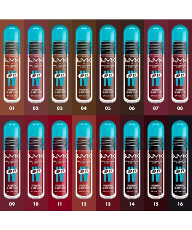 NYX Professional Makeup Lip IV Gloss up to 12 hours of hydration highly pigmented glossy finish Grape Gushin' - Buy Online on GoSupps.com