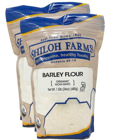 Shiloh Farms - Organic Barley Flour, 2 Packs - 24 Ounce each