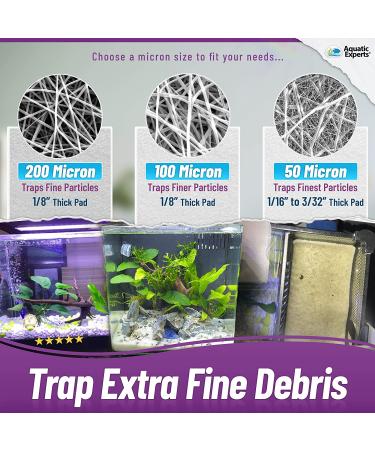 Polishing Filter Pad - Cut to Fit 24x36 - Superior Aquarium Media for Freshwater/Saltwater Tanks - 100 Micron - Made in USA - Buy Online on GoSupps.com