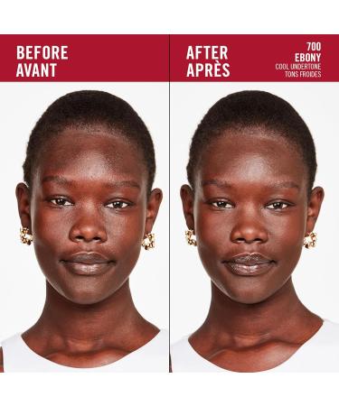 Rimmel London - Lasting Finish 35 Hour Foundation Long-Wearing Hydrating Vegan Formula Full-Coverage - Ebony 1 count (Pack of 1) Ebony - 700 - Buy Online on GoSupps.com