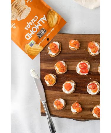 Hippie Snacks Gluten Free Non-GMO Almond Crisps Cheezy Chive 70 Gram Pack of 4 - Buy Online on GoSupps.com