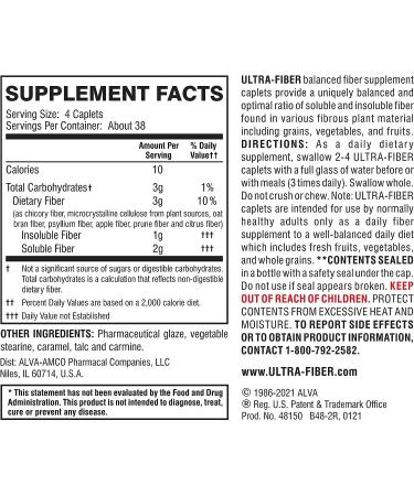 Ultra-Fiber Caplets - High Fiber Support for Regularity - 150ct - Buy Online on GoSupps.com