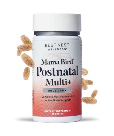 Mama Bird Postnatal Vitamins for Breastfeeding and Postpartum  Whole Food Organic Blend  Methylated Vitamins  Vegan  Post Natal Bonus 10 Smoothie Recipes for New Moms  Once Daily  30 Ct - Buy Online on GoSupps.com